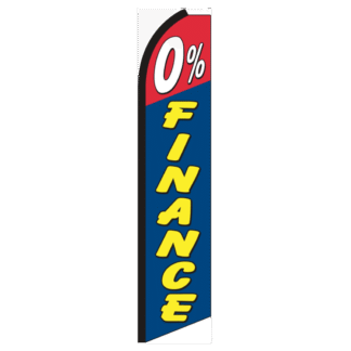 0% Finance Swooper Feather Flag