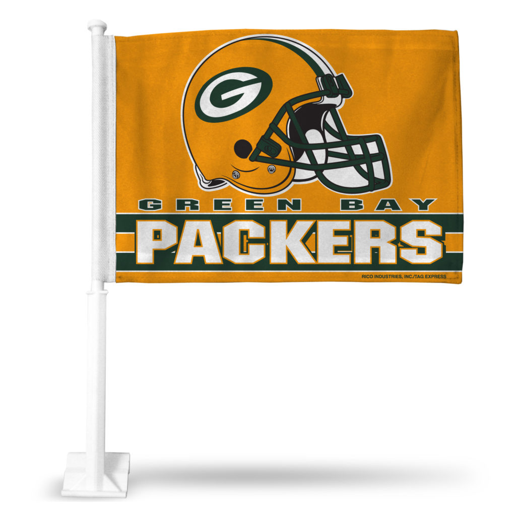 Official Licensed NFL Car Flag Green Bay Packers 3 Day Flags