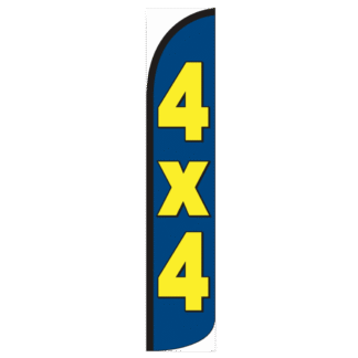 4x4 Wind-Free Feather Flag