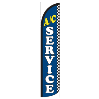 A/C Service Wind-Free Feather Flag
