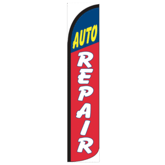 Auto Repair Wind-Free Feather Flag