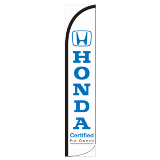 Honda Certified Pre-Owned Wind-Free Feather Flag