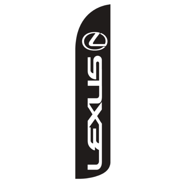 Lexus Wind-Free Feather Flag - 3 Day Flags