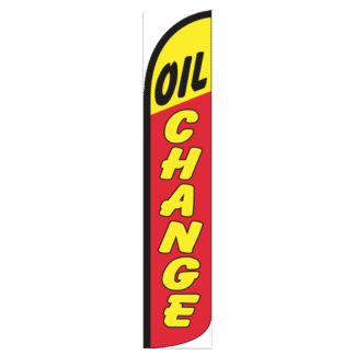 Oil Change Wind-Free Feather Flag