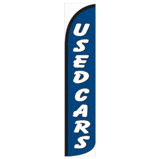 Used Cars (Red & White) Wind-Free Feather Flag