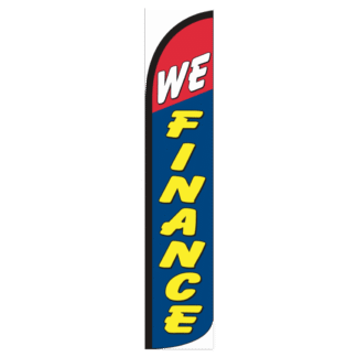 We Finance Wind-Free Feather Flag