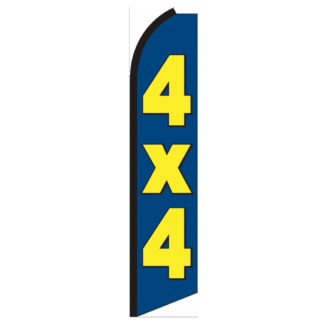 4x4 Swooper Feather Flag