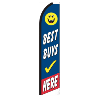 Best Buys Here Swooper Feather Flag