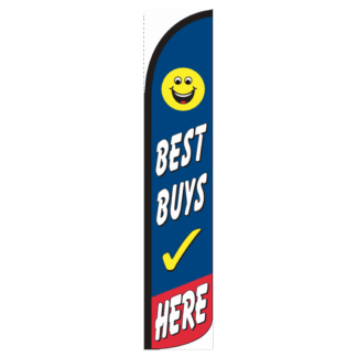 Best Buys Here Wind-Free Feather Flag