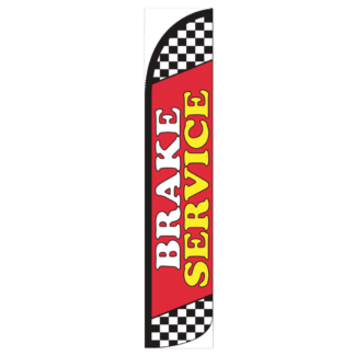 Brake Service Wind-Free Feather Flag