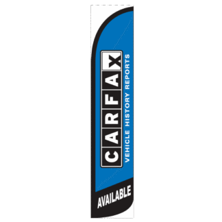 CARFAX Available Wind-Free Feather Flag