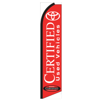 Toyota Certified Swooper Feather Flag