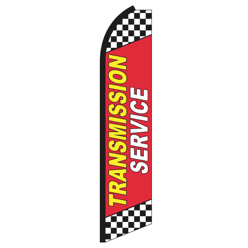 TRANSMISSION SERVICE FLUTTER FEATHER FLAG Swooper Advertising Sign Bow Banner 