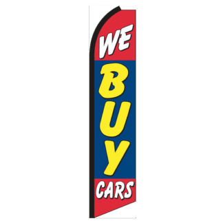 We Buy Cars Swooper Feather Flag