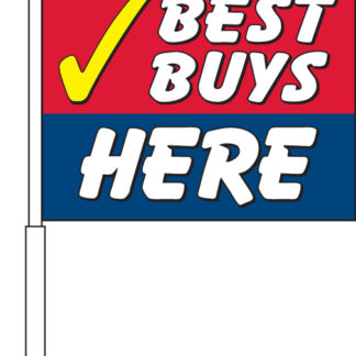 Best Buys Here Car Flag