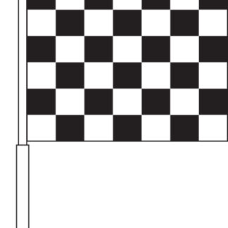 Checkered (Black & White) Car Flag