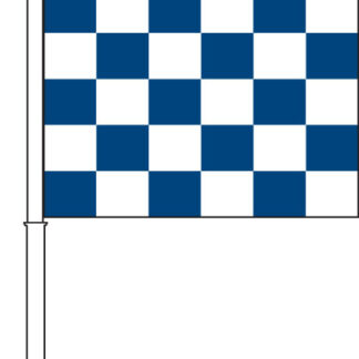 Checkered (Blue & White) Car Flag