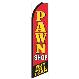 Pawn Shop - Buy, Sell, Loan Swooper Feather Flag