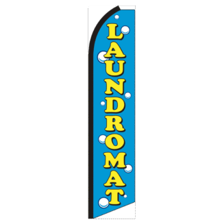 Laundromat Swooper Feather Flag