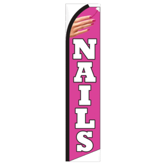 Nails Swooper Feather Flag