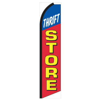 Thrift Store Swooper Feather Flag