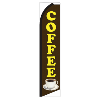 Coffee Swooper Feather Flag