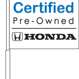 Honda Certified Pre-Owned Car Flag