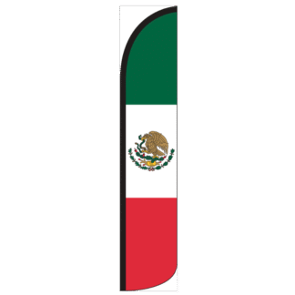 Mexico Wind-Free Feather Flag