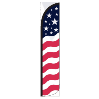Stars & Bars Wind-Free Feather Flag