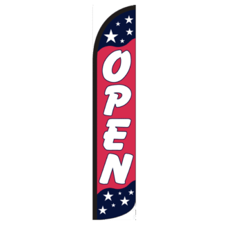 Open Americana Wind-Free Feather Flag