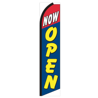 Now Open Swooper Feather Flag