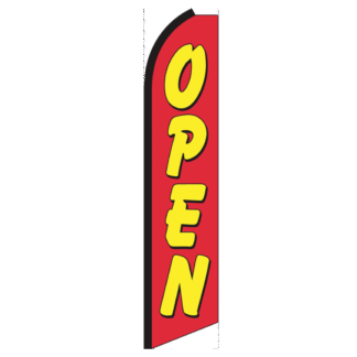 Open Red/Yellow Swooper Feather Flag