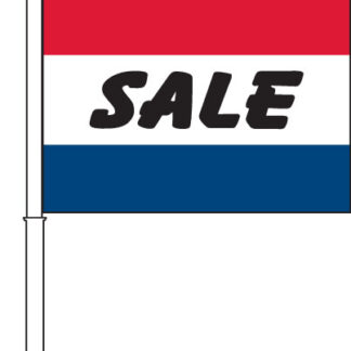 Sale (Red, White, & Blue) Car Flag