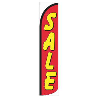 Sale (Red & Yellow) Wind-Free Feather Flag