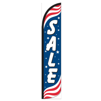 Sale Patriotic Wind-Free Feather Flag