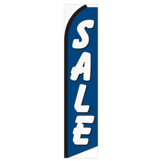 Sale (Blue & White) Feather Flag