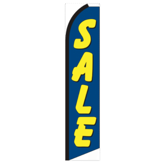 Sale (Blue & Yellow) Swooper Feather Flag