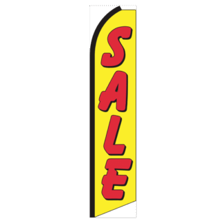 Sale (Yellow & Red) Swooper Feather Flag