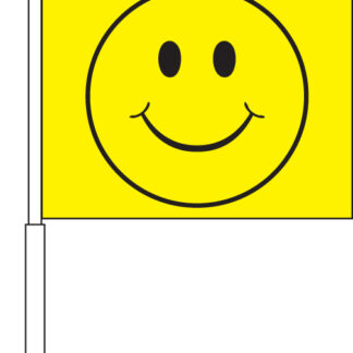 Smiley Face Car Flag