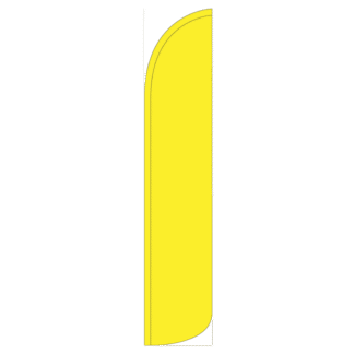Solid Yellow Wind-Free Feather Flag