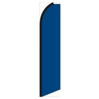 Solid Blue Swooper Feather Flag