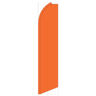 Solid Orange Swooper Feather Flag