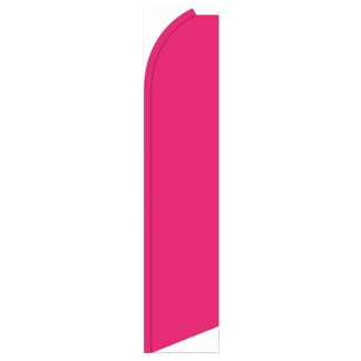Solid Hot Pink Swooper Feather Flag