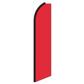 Solid Red Swooper Feather Flag