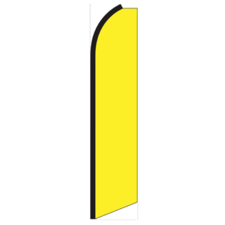Solid Yellow Swooper Feather Flag