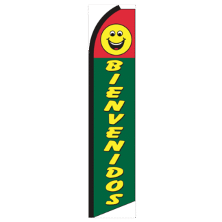 Bienvenidos Swooper Feather Flag