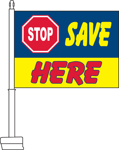 stop-save-here-car-flag